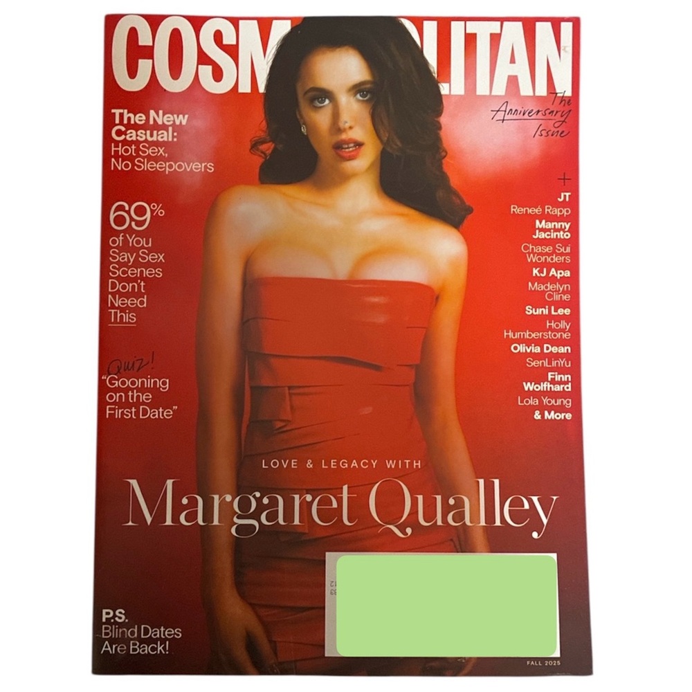Cosmopolitan Magazine Fall 2025 Margaret Qualley Love Legacy Anniversary Issue